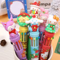 10Colors Ballpoint Pen Cartoon Bear 0.5mm Colorful Ink Gel Pens Silicone Kawaii Pens School Office Supplies Stationery.