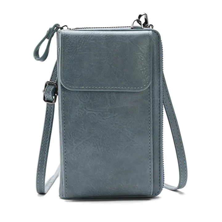 Girls%20Pure%20Color%20Fashion%20Single%20Crossbody%20Bags%20Female%20Soft%20Leather%20Mobile%20Phone%20Purse%20Women%20Large%20Capacity%20Zipper%20Messenger%20Bag%20-%20Image%204