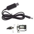 USB Power Boost cable DC 5V to DC 5V / 9V / 12V Powerbank to Router and Onu Step UP Module USB Converter Adapter Cable 2.1x5.5mm Plug. 