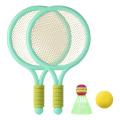 Kids Tennis Rackets Set, Plastic Racquet with 1Pcs Tennis Balls, 1Pcs Badminton, for Children Outdoor and Indoor.
