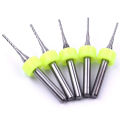 10Pcs Pcb Milling Cutter 1Mm Fish Tail Milling Cutter Corn Milling Cutter Tungsten Carbide Mini End Mill Engraving Cnc. 