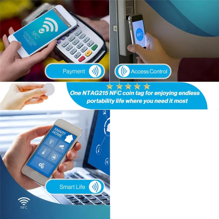 NFC%20Tags,%20NFC%20Cards,215%20NFC%20Tag%20Rewritable%20215%20NFC%20Coin%20Cards%20Compatible%20,NFC%20Enabled%20Mobile%20Phones%20and%20Devices%20-%20Image%203