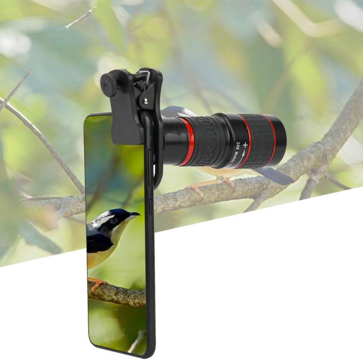 20X%20Long%20Zoom%20Telephoto%20Lens%20With%20Clip%20For%20Smart%20Phone%20Tablet%20Pc%20Black%20-%20Image%202