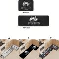 Kitchen Carpet Tableware Pattern Kitchen Runner Rug Non-slip Dirt-resistant Floor Mat Rectangle Washable Doormat Entrance.