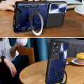 PlusCase for OPPO A60 4G 360° Rotate Ring Stand Full Protection Slide Lens Cover Shockproof Case. 