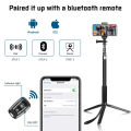 SH Table Floor Selfie Tripod For Phone Camera Stands Reflectors Photo Studio Video With Bluetooth Remote Control Shooting.