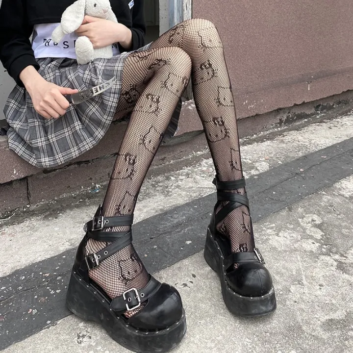 Women's%20Fishnet%20Stockings,%20Patterned%20High%20Waist%20Fishnet%20Tights,%20Fishnet%20Hollow%20Floral%20Thigh%20High%20Pantyhose%20-%20Image%202