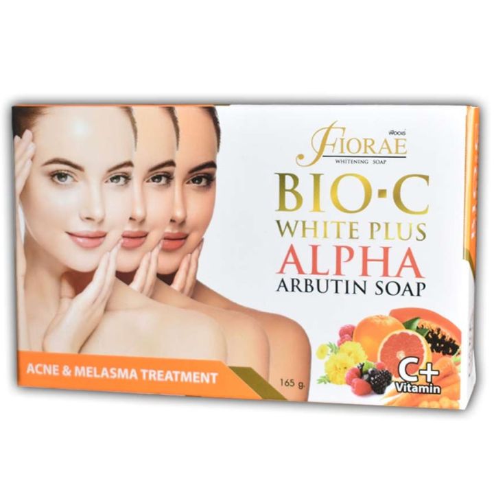 Thailand Products FIORAE BIO-C White Plus Alpha Arbutin Soap-165g