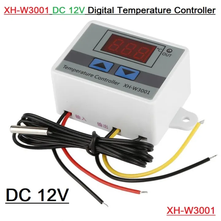 DC%2012V%20XH-W3001%20W3001%2010A%2012V%20120W%20Digital%20Temperature%20Controller%20Display%20Thermostat%20Control%20Sensors%20Switches%20&%20Waterproof%2010K%20NTC%20Probe%20-%20Image%202