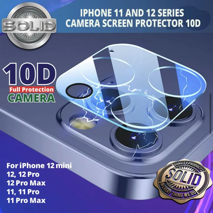 iP_ 11 Pro/Max 12 Pro/Max Full Cover Camera Lens Tempered Glass Protector