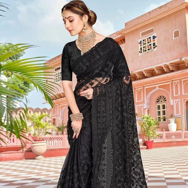 Authentic Indian Weightless Georgette Party Saree Saree with Blouse piece