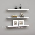 White Floating Shelf Set of 1/2/3,Wall Hanging Shelf,Home Decoration Shelf,Storage Shelves Display Racks Home Decor Wall shelve for Living Room, Office Shelves, Book Shelf Size:19x6 inch. 