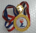 Golden COLOR Cricket Medal 1 pcs.