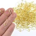 100 Pieces Golden Bulb Metal Gourd Safety Pins 22mm Length hijab pin l Shari Pin. 