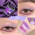 DIKALU 9 Colors Makeup Party Eyeshadow Pallete Shiny Purple Eye Shadow Palette Brown Shimmer Glitter Matte Shades Neon Pigments Loser Lione. 