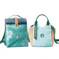 Starbucks Canvas Tote Bag Eco Handbag Women Sling Beg Simple Design Women Shopping Shoulder Bag Lunch Box Bento Bags. 