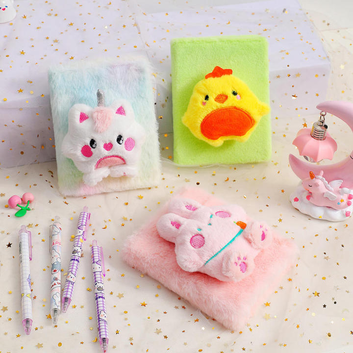 Cartoon%20Plush%20Doll%20Notebook%20Cute%20Rabbit%20Diary%20Children's%20Small%20Size%20Notebook%20Daily%20Record%20Book%20Student%20Award%20Commemorative%20Gift%20-%20Image%208