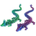 3D Printed Dragon Figures Multi-Jointed Movable Dragon Model Toys Tabletop Decor Maoxiu. 