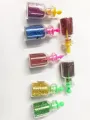 Mini Size Glitter Bottles for Crafting ( 5 pieces ). 