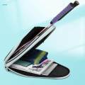 Tennis Bag Carry Bag Travel Pouch Racket Cover Beginners Badminton Bag Light Blue.