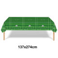 Soccer Party Table Runner Decors Football Disposable Table Cover Soccer Plastic Tablecloth Soccer Themed Birthday Party Decor. 