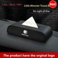 【Hot-Selling】 Black high leather car tissue box holder for proton X70 saga Wira Exora persona. 