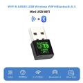 WiFi 6 AX900 900Mbps USB Adapter 2 in 1 Bluetooth 5.3 Wifi6 2.4G 5Ghz USB Dongle Receiver Free Driver For Win 10/11. 