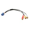 Car RCA Female Audio Video AV-In Cable Wire for Toyota Headunit 6Pin Blue A/V Port 3040. 