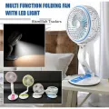 Folding Fan with LED Light - Multifunction USB Charging Fan (299098220) - Versatile Portable Cooling. 