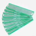Veroboard Double Side Dot 3x7cm Glass Fiber Stripboard PCB Printed Circuit Board Project Board For Prototyping Weld Soldering Arduino DIY. 