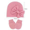 Baby Girl Hat Gloves Set Cotton Newborn Beanie for Girls Accessories Baby Cap Toddler Infant Bonnet Hats New Born Gift. 
