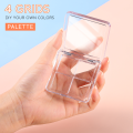 Clear Eyeshadow Pallet Supplies Empty Storage Case Holder DIY Organizer Foundation Container Tools Makeup Palette. 