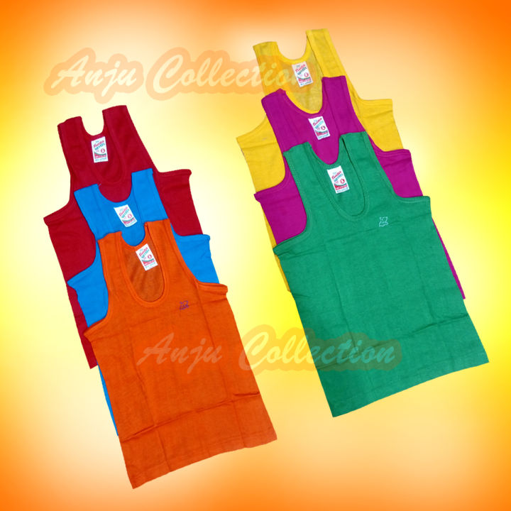 6 Pieces Multi Color Sando Ganji For boys 0-5 years