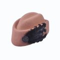 Luxury Feather Wool Beret Hat For Women Russian Vintage Pure Wool Felt Winter Ladies Fedora Hat Stewardess Cap Warm hats. 