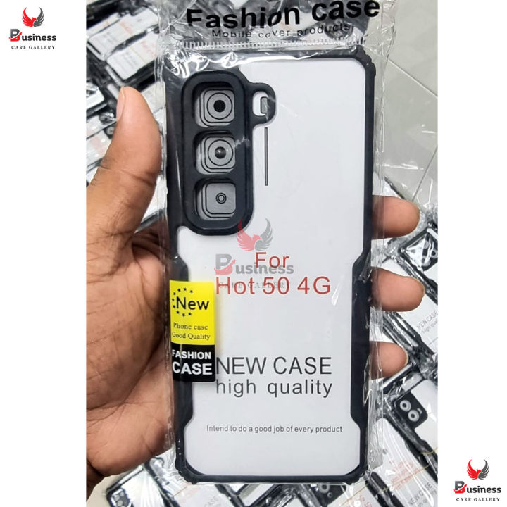 Xundd Shockproof Case For Infinix Hot 50 4G  Case Transparent Protector Airbag Bumper Cover (Back Case Cover For Smartphone)