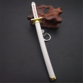 Japanese Demon Slayer Dragon Sord Toy Keychain Showpiece Katana (Not Sharp) Showpiece Key chain Ring Plastic + Cover + Display Stand for Showpiece Gift.