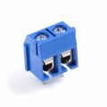 5Pcs- 2Pin BLUE Color KF301-2P 2 Pin Plug-In PCB Mount Straight Screws Terminal Block Connector 5.08mm Pitch Socket Strips For Electronics Cables Connectors Terminals. 