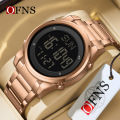 OFNS Metal Electronic Watch LED Display Watch Trend Waterproof Multi functional Men's Watch NS6160-5.