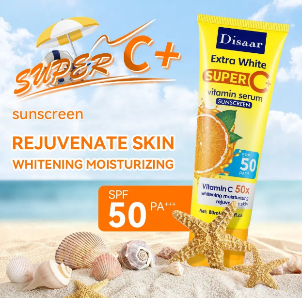 Disaar%20%20Natural%20Vitamin%20C%20Sun%20Cream%2080ml%20SPF50+%20PA+++%20Lightweight%20Sun%20Block%20Cream%20For%20Face%20-%20Image%204