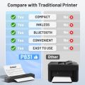 Phomemo P831 Portable A4 Printer Wir-ele-ss Blue-tooth 300DPI Thermal Transfer Printer Support A4/A5/B5 Copy Paper. 