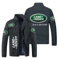 New Men Jacket Land Rover Logo Print Zipper Jackets Punk Fashion Slim Casual Baseball Uniform Biker Jacket Coat Tops M-5XL.