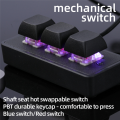 Custom Mini Keypad 3 Keys Programming Macro Keyboard Copy Paste Cut USB Mechanical Keyboard for Office Games,Blue Install. 
