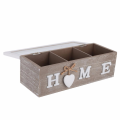 2X Storage Box Tea Bag Jewelry Organizer Storage Box Desktop Container Remote Control Holder Jewelery Box. 