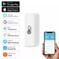 Tuya Wifi Smart Temperature And Humidity Sensor With Buzzer Alarm Voice Control Intelligent Linkage With Alexa Tuya Smart Life. 