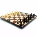 3-In-1 Magnetic Cheese Board Chess Set - Chess and Checkers With Folding Chess Board. 