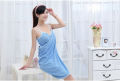 Bathroom Women Bath Towels Wearable Towel Dress Beach Adults Bath Gown Spa Sling Robes Home Nightwear Microfiber Women Bathrobe.