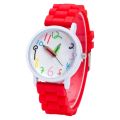 Fashion children kids Arabic numerals pencil analog display quartz wrist watch. 