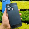 Symphony G26 Back Case Soft Carbon Fiber Premium Luxury Silicon Soft Tuch Mobile Phone Back Cover. 