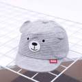 Cartoon Bear Baby Hat Cap Summer Spring Adjustable Baseball Cap Cute Striped Cotton Kids Sun Hat Baby Boy Girl Hats With Ears.