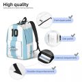 D10S Argentina 86 Diego Maradona D10 Backpack for Soccer Bag Football Schoolbag for Boy Girl Kids Daypack Durable. 